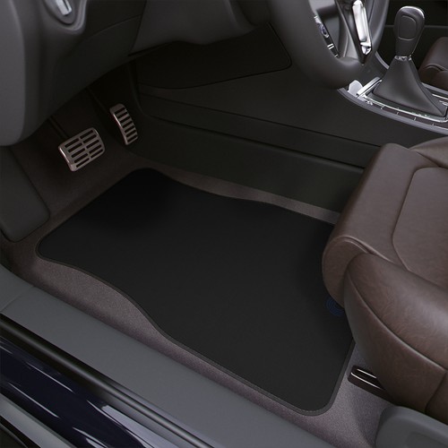 Black car floor mat - floor,