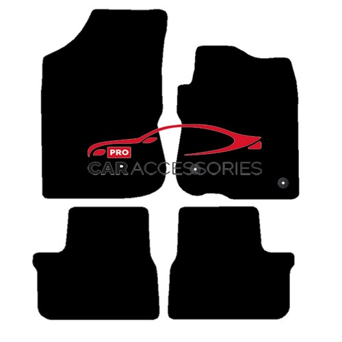 Tailored black car floor mats - black,