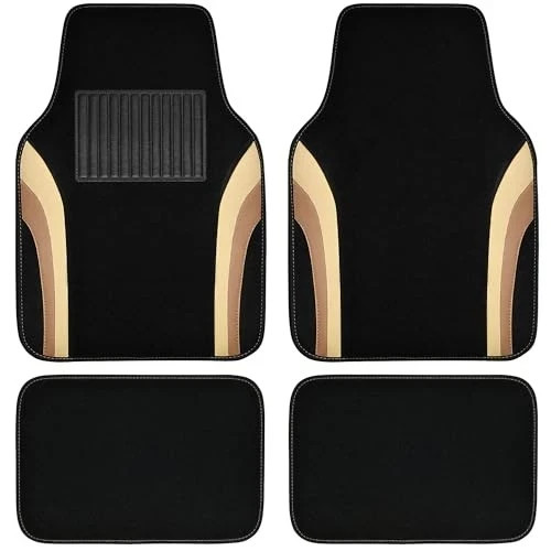 Beige leather car - beige,