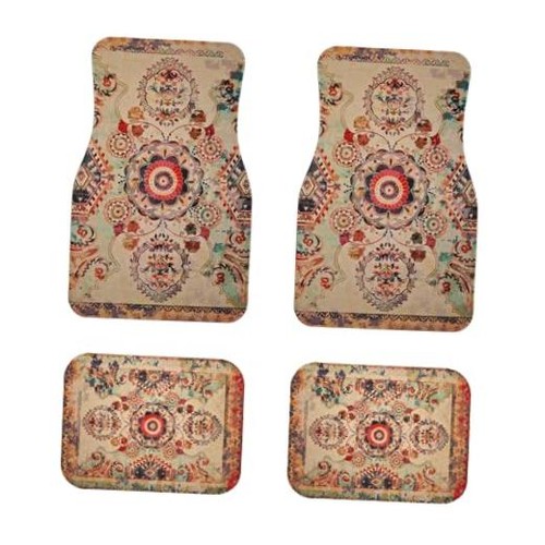 Luxury car floor mats - floor, set